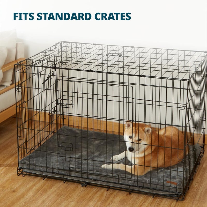 LIORCE Memory Foam Dog Crate Pad - Large Dog Bed Mat for Crate with Removable Washable Cover and Waterproof Lining - Comfy Pet Bed Mat for Large Dog - Designed for 36-inch Dog Crates, Grey - Image 5