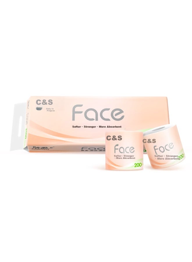 Clean And Soft C&s Core Roll Paper Pink Face 4-ply 200g 10 Rolls Pj214-60r Single Pack - Image 3