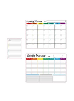 Cool Baby COOLBABY Magnetic Dry Erase Calendar Whiteboard for Refrigerator 3 Boards Included Monthly Weekly Daily Calendar Whiteboard for Family Planner Kitchen Schedule Board 6 Markers 1 Eraser  - Image 2