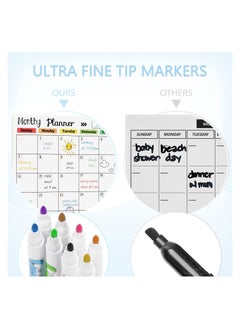 Cool Baby COOLBABY Magnetic Dry Erase Calendar Whiteboard for Refrigerator 3 Boards Included Monthly Weekly Daily Calendar Whiteboard for Family Planner Kitchen Schedule Board 6 Markers 1 Eraser  - Image 5