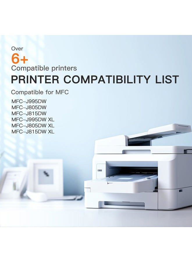 E-Z Ink LC3033 XXL Ink Cartridges Replacement for Brother LC3033 Ink Cartridges LC3033XXL LC3035 bk/c/m/y for Brother MFC-J995DW MFC-J805DW MFC-J815DW MFC-J995DW XL MFC-J805DW XL Printer (4 Pack) - Image 5