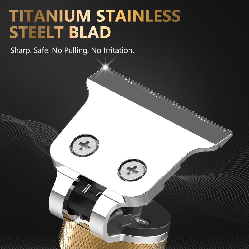UFREE مكينة حلاقة الشعر واللحية Ufree للرجال احترافية، ماكينة حلاقة كهربائية للرجال، شفرات T بدون فراغ، مقصات حلاقة للقص الشارب والوجه، هدايا للرجال - Image 3