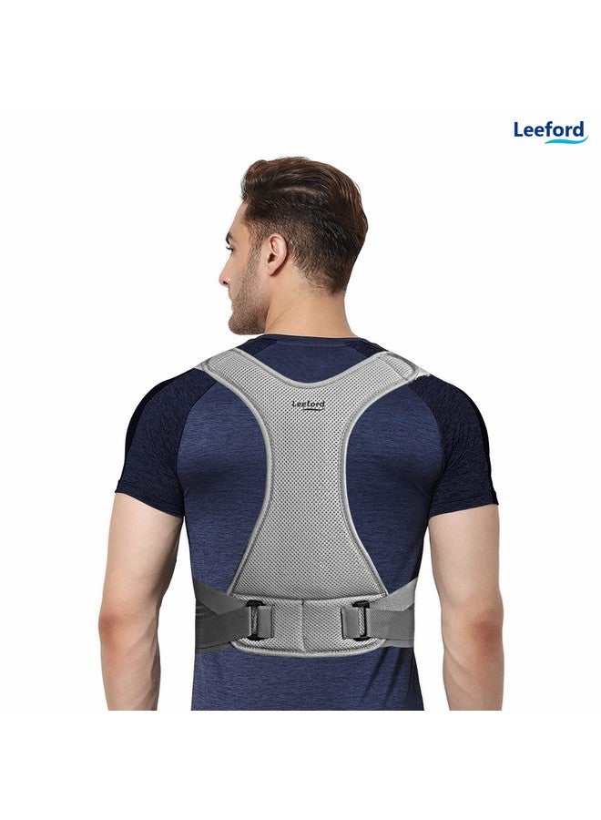 Leeford Posture Corrector Belt For Men & Women(Small) Back Support For Back Pain,Straighten Back & Shoulder Support With Adjustable,Breathable Material|Shoulder Pain Relief Back Brace For Spine - Image 2