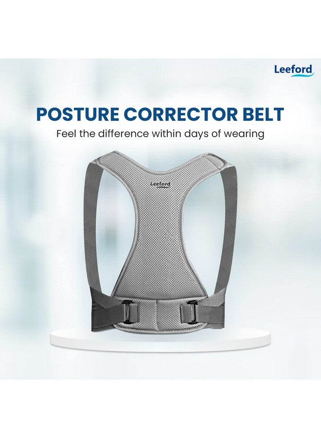 Leeford Posture Corrector Belt For Men & Women(Small) Back Support For Back Pain,Straighten Back & Shoulder Support With Adjustable,Breathable Material|Shoulder Pain Relief Back Brace For Spine - Image 4