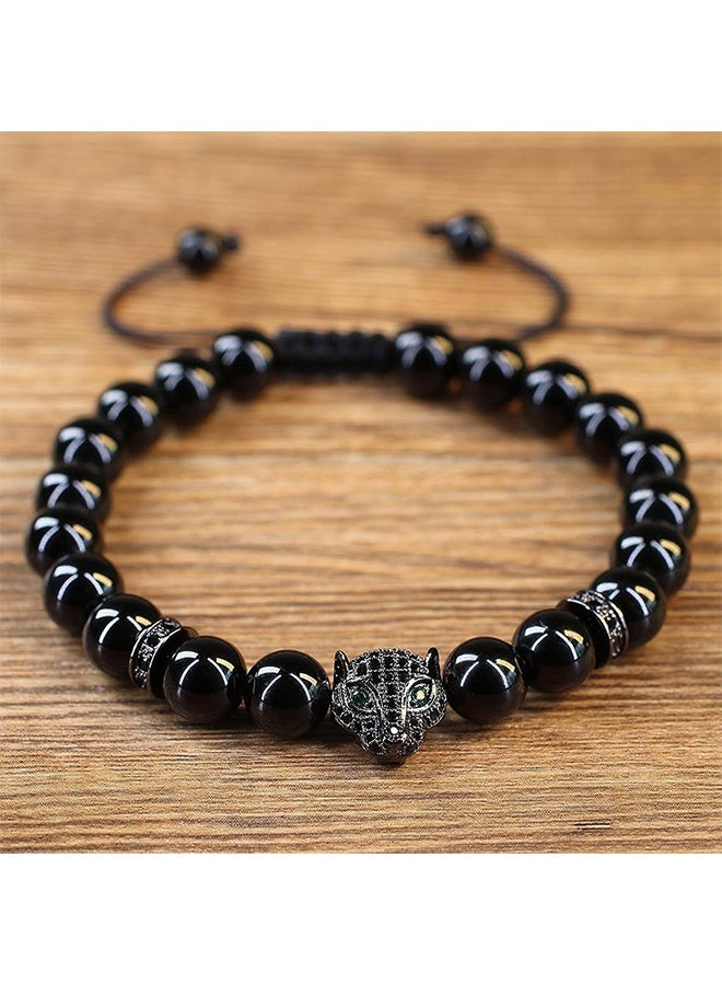 Black Agate Beaded Bracelet, Fashionable Black Panther Elements, Bringing Strength and Courage, Gift for Men and Women - Image 5
