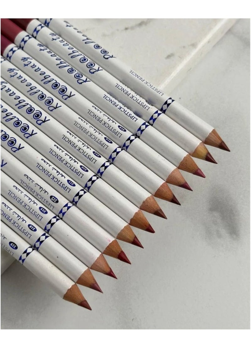 ريال بيوتي مجموعة أقلام تحديد الشفاه مكونة من 12 قطعة متعدد الألوان - Image 4