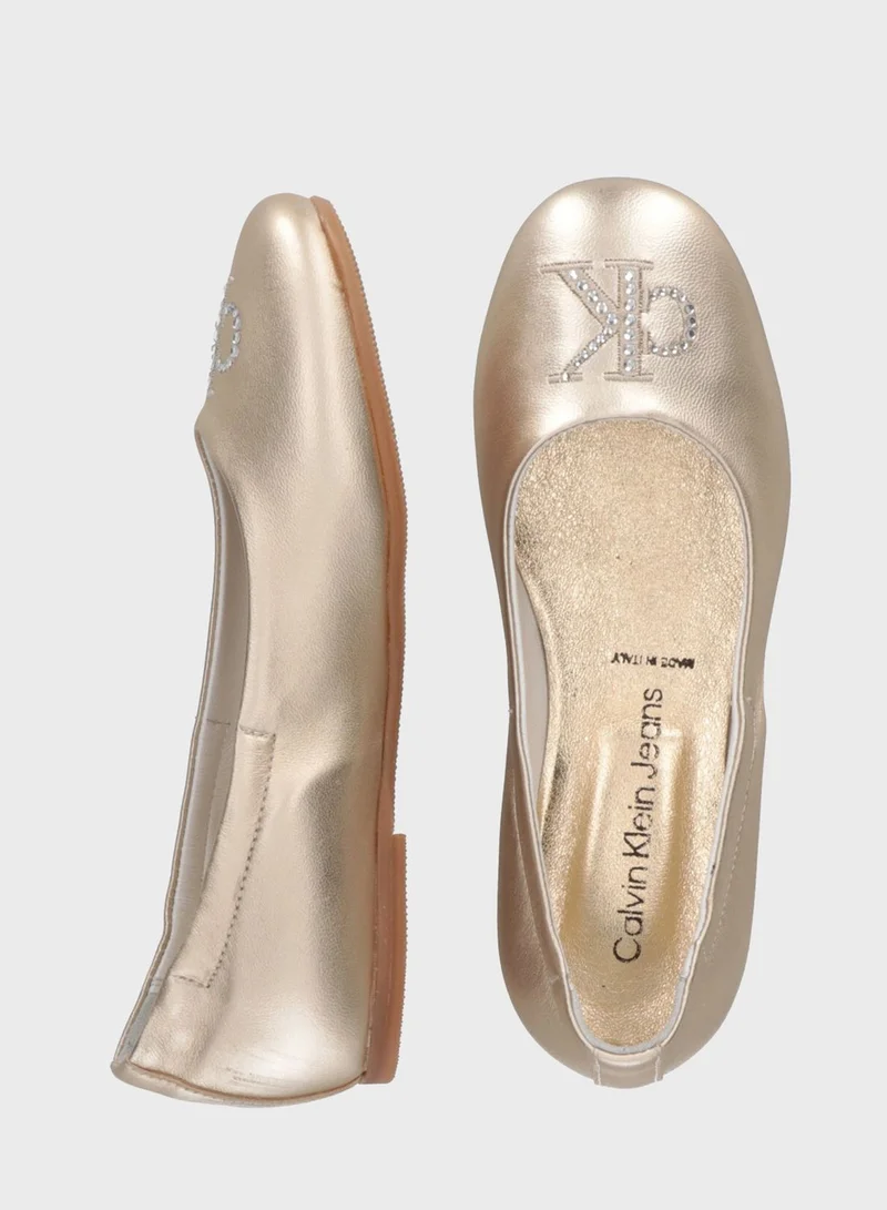 Calvin Klein Jeans Youth Slip On Ballerinas