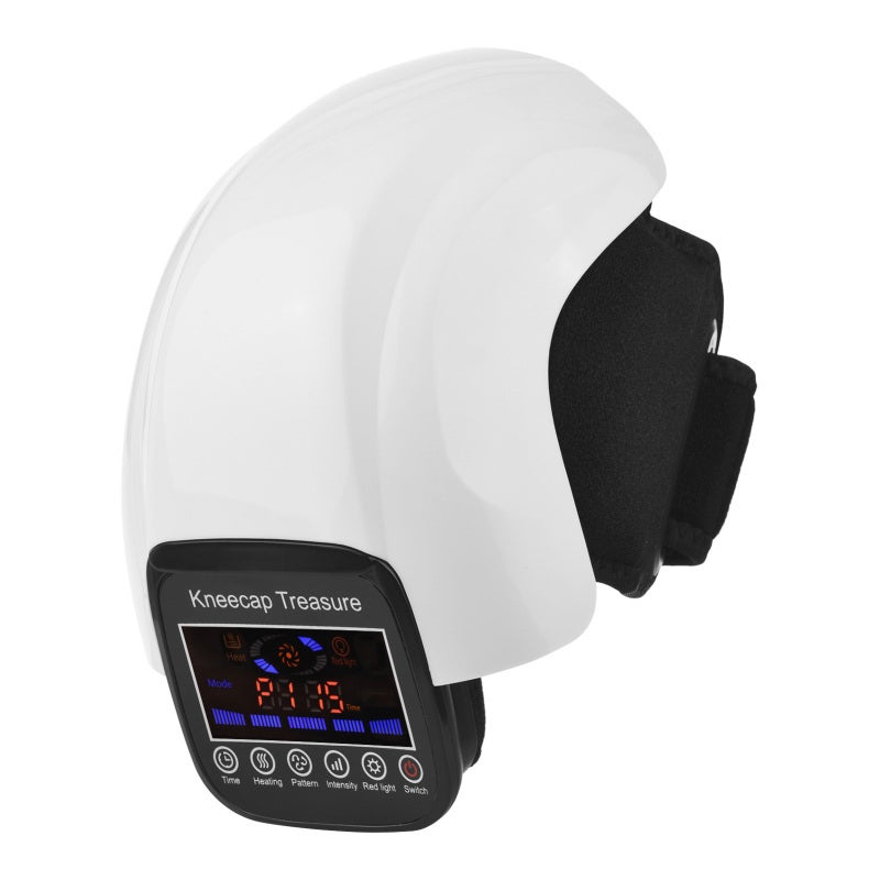 Knee Massager: White PC Material Portable Massage Device - 3 Adjustable Heat Settings 3 Massage Patterns 3 Intensity Levels Built-In Lithium Battery for Joint Pain Relief Arthritis Recovery Home Use - Image 1