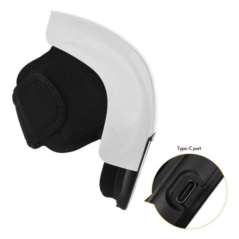 Knee Massager: White PC Material Portable Massage Device - 3 Adjustable Heat Settings 3 Massage Patterns 3 Intensity Levels Built-In Lithium Battery for Joint Pain Relief Arthritis Recovery Home Use - Image 2