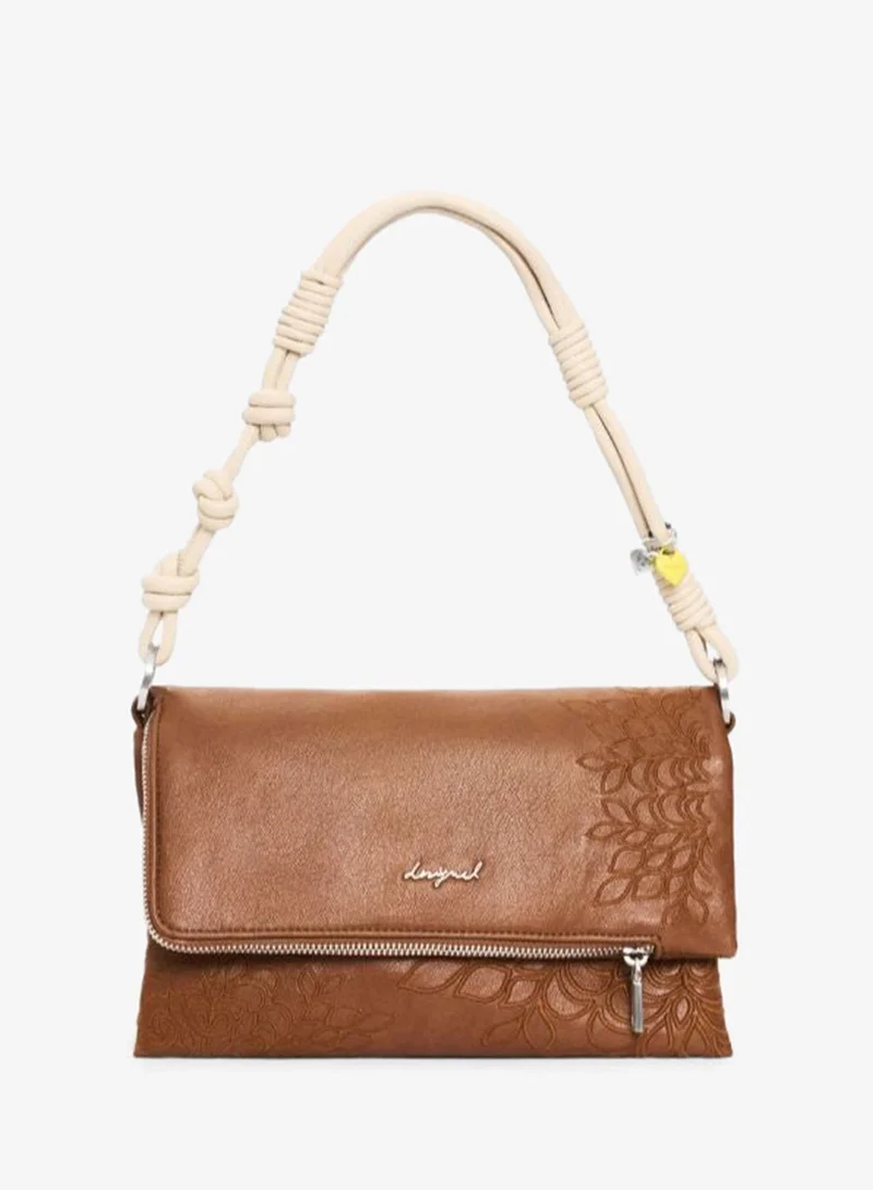 DESIGUAL Medium logo charm bag