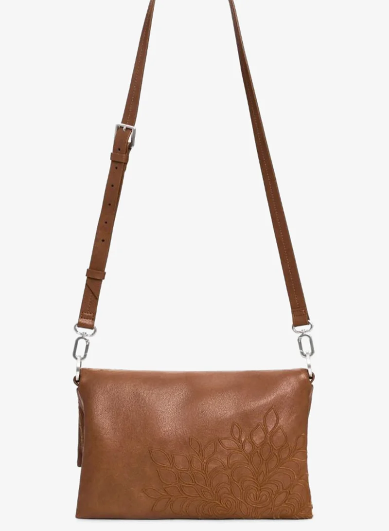 DESIGUAL Brown Medium logo charm bag for Women | Best Price UAE