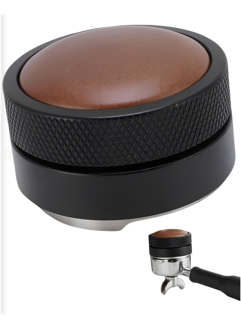 موزع قهوة احترافي 51 ملم بتصميم أنيق يجمع بين الفخامة والتميز بلون أسود جذاب ولمسة من الخشب الطبيعي الفاخر - Image 1