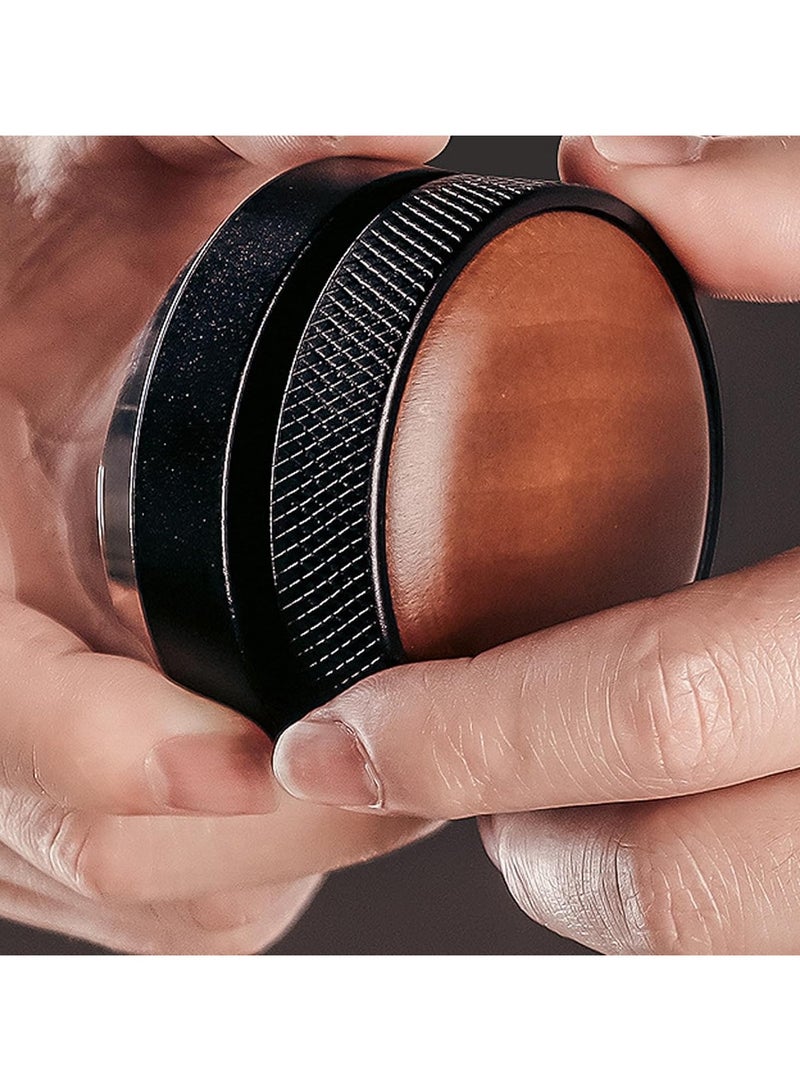 موزع قهوة احترافي 51 ملم بتصميم أنيق يجمع بين الفخامة والتميز بلون أسود جذاب ولمسة من الخشب الطبيعي الفاخر - Image 4