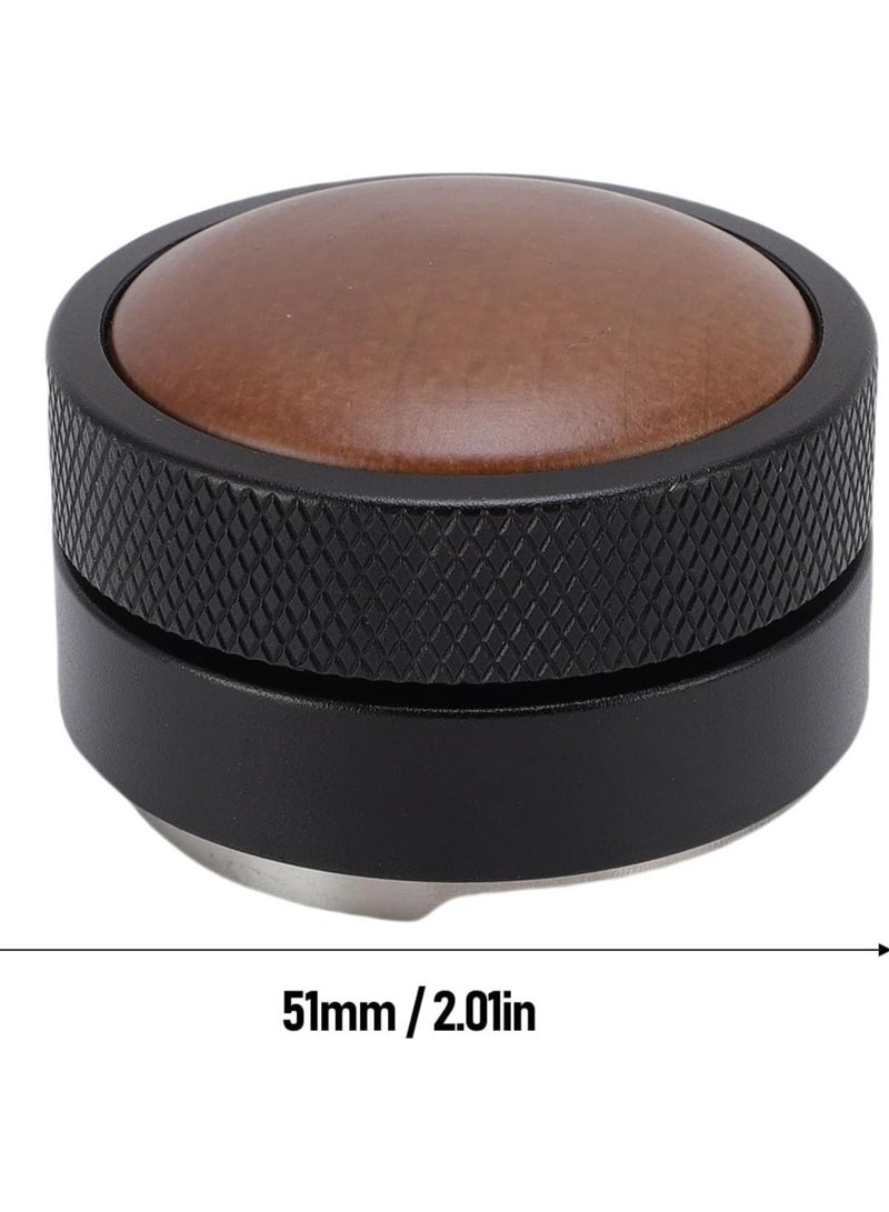 موزع قهوة احترافي 51 ملم بتصميم أنيق يجمع بين الفخامة والتميز بلون أسود جذاب ولمسة من الخشب الطبيعي الفاخر - Image 5