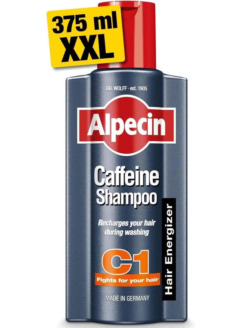 Alpecin Caffeine Shampoo (375ml) – Supports Hair Growth and Strengthens Hair for Men. - Image 1