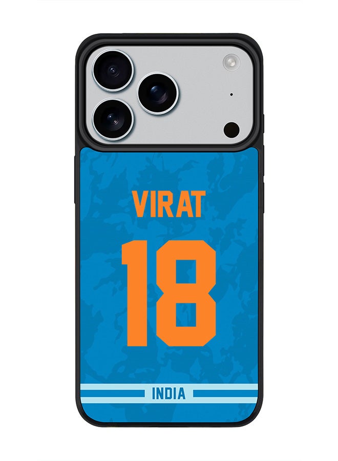 Stylizedd iPhone 17 Pro Case, [Compatible with MagSafe] Slim Magnetic cover Phone Case iPhone 17 Pro -India Virat Kohli, Jersey No 18 - Image 1