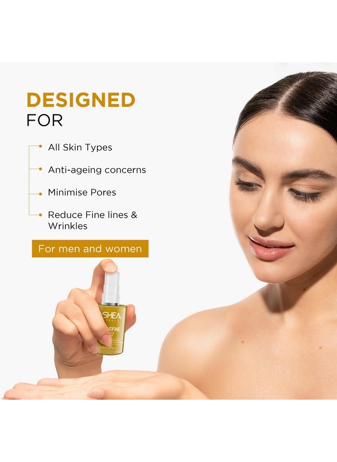 OSHEA Herbals Almondfine Anti Ageing Face Serum For Normal Skin Type | Removes Fine Lines & Wrinkles With Skin Hydration | Infused With Grapefruit & Apple Extracts - 30Ml  - Image 2