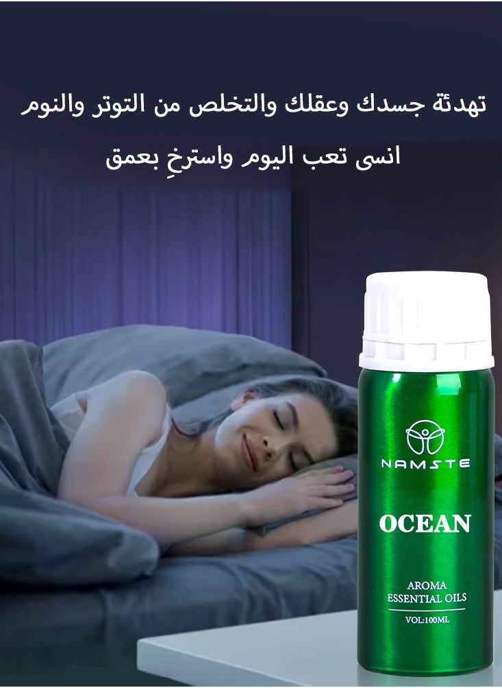 ناماستي زيت عطري عطري 100 مل معطر جو زيت عطري لناشر الروائح زيت عطري - أوشن  - Image 3