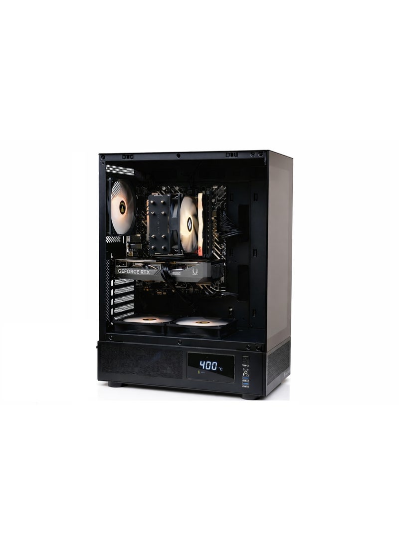 SBCEST Gamer Value 5050 Edition Gaming PC RTX 5050 8GB OC + i5-14400F, 16GB DDR5 5600MHz, 500GB SSD Gen4, H610M-A WiFi, Windows 11 Pro, 2-Year Warranty black - Image 2