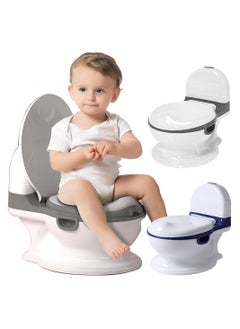 Cute Baby Potty Training Toilet Seat, Toddler Potty Chair with Soft Seat and Splash Guard, Removable Potty Bowl for Toddlers, Infants, and Kids  - Image 1
