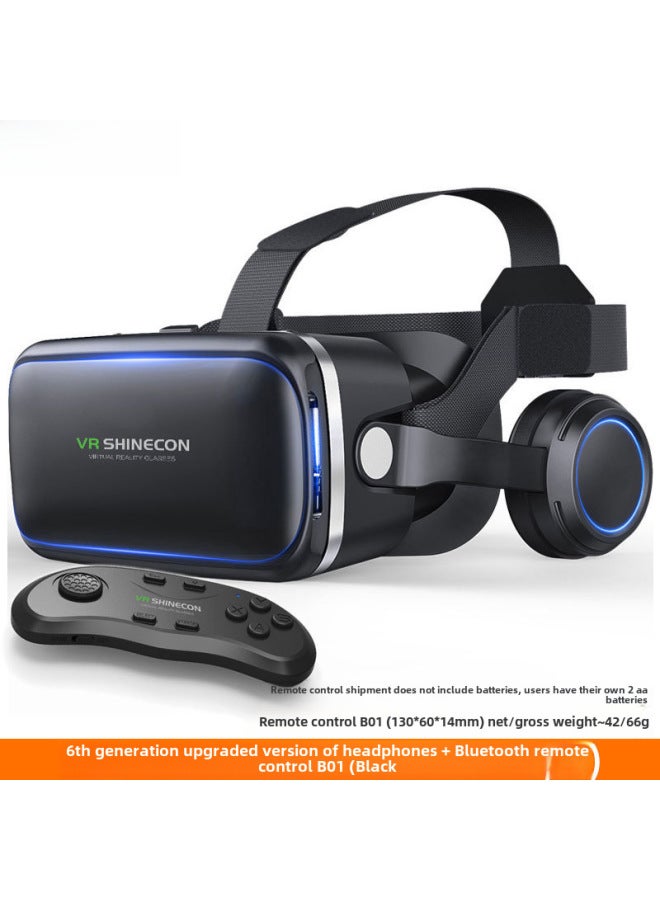 Upgraded Version VR Glasses Virtual Reality 3D Eyes Headset Shinecon G04EA Enhanced Model For Children Adults Fashion Business-Color:6 Generation VR B01 Handle - Image 1