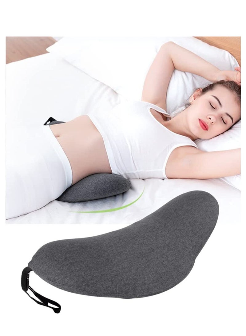 SYOSI Lumbar Support Pillow, Sleeping Waist Pillow Memory, Foam Pregnancy Wedge Cushion Lower Back Support Sleeping Pillow, for Waist Back Pain Spine - Image 1
