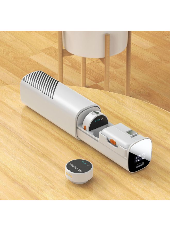 Neutral Wireless Microphone Lapel Clip Mini Round Button Type Magnetic Outdoor Vlog Mobile Noise Reduction - Image 1