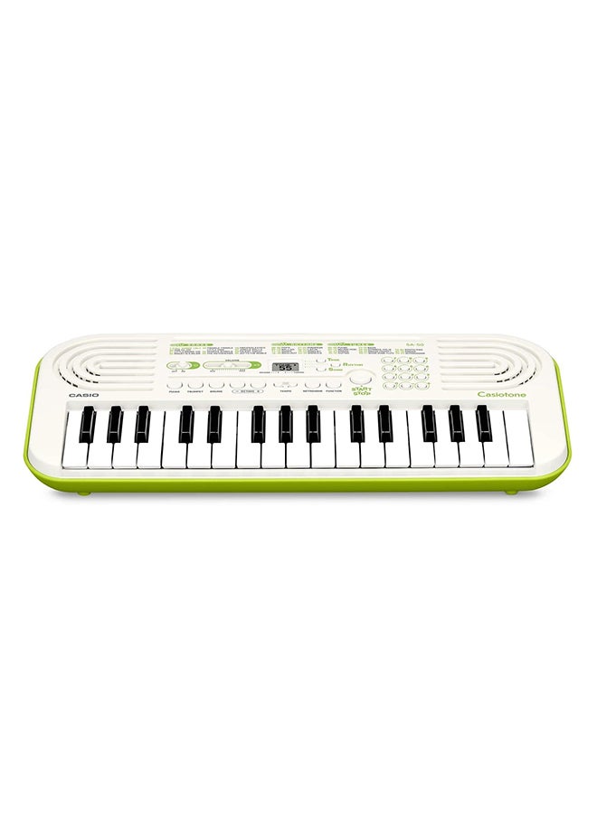 CASIO - Mini Keyboard For Kids 32 Keys 100 Tones White - Image 1