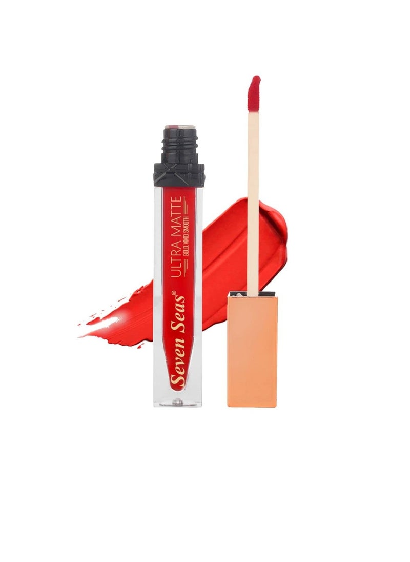 Seven Seas Seven Seas Ultra Smooth Matte Liquid Lipstick Smooth Lip Color Weightless Finish Long Lasting Matte Liquid Lipstick for Women Matte Red  - Image 1