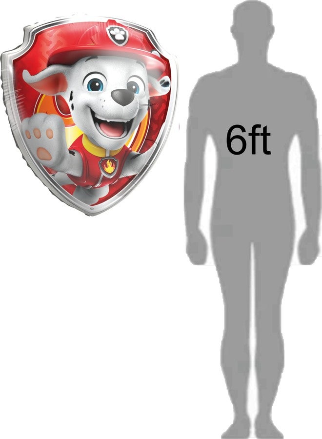 Procos - Supersized 30" Foil Balloon Marshall Paw Patrol, Balloon for Air or Helium Filling, Gift, Decoration, Party Supplies - Image 3
