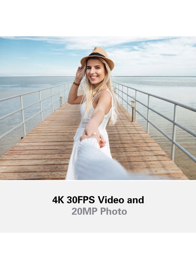 Akaso - Keychain Body Action Camera 4K30FPS 20MP with EIS 2.0 and 60min Video Recording Slow Motion Time Lapse Hands-Free Mini Vlogging Camera On-The-Go 2023 Version - Image 1