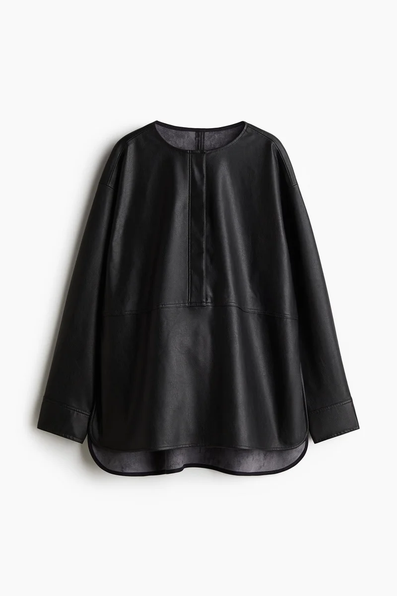 H&M Coated blouse