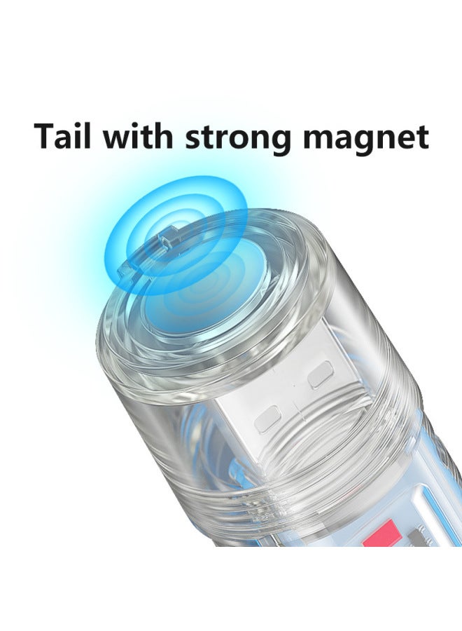 Mini Torch Light Led Super Bright Transparent Fluorescence-Color:SD-1028A-gray  - Image 4