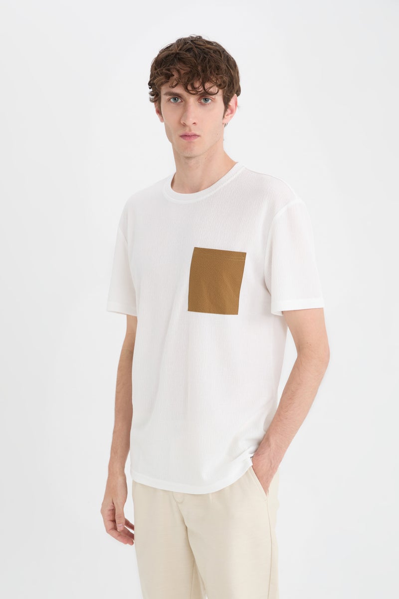 DeFacto Man Regular Fit Crew Neck T Shirt  - Image 3