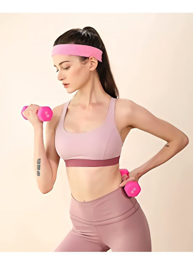 كابتن تيك 12 PCS Sports Basketball Headband/Sweatband Head Sweat Band/Brace Outdoor Fashionable  Thin  Soft Cotton Stretchy Headbands  for Yoga/ Dance/ Exercise/ Fitness's Headbands Mixed Colors - Image 2