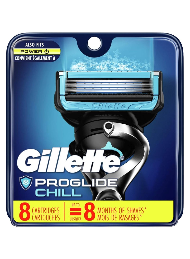 Gillette ProShield Chill Men's Razor Blades, 8 Blade Refills - Image 1