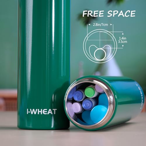 1WHEAT 1-WHEAT Insulin Cooler Travel Case 3-5 Pens 60H TSA Approved Medication Cooler Medicine Organizer Diabetes Travel Case with Biogel Ice Pack Medicine Bag for Traveling(Green) - Image 3