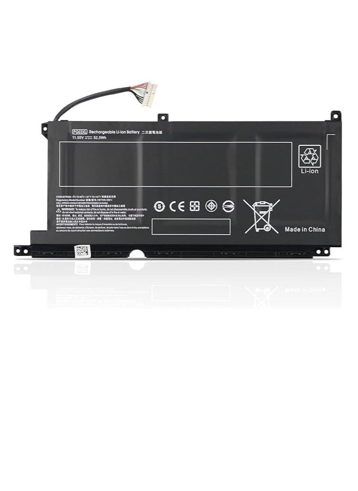 زيكسين بطارية بديلة للكمبيوتر المحمول PG03XL لجهاز HP Pavilion Gaming 15-dk0xxx 15-dk1xxx 15-dk2xxx 15-ec0xxx 15-ec1xxx 15-ec2xxx 16-a0xxx 15-dk0015la 15-dk0001la 15-dk0007ng HSTNN-DB9G L48430-2B2  - Image 1