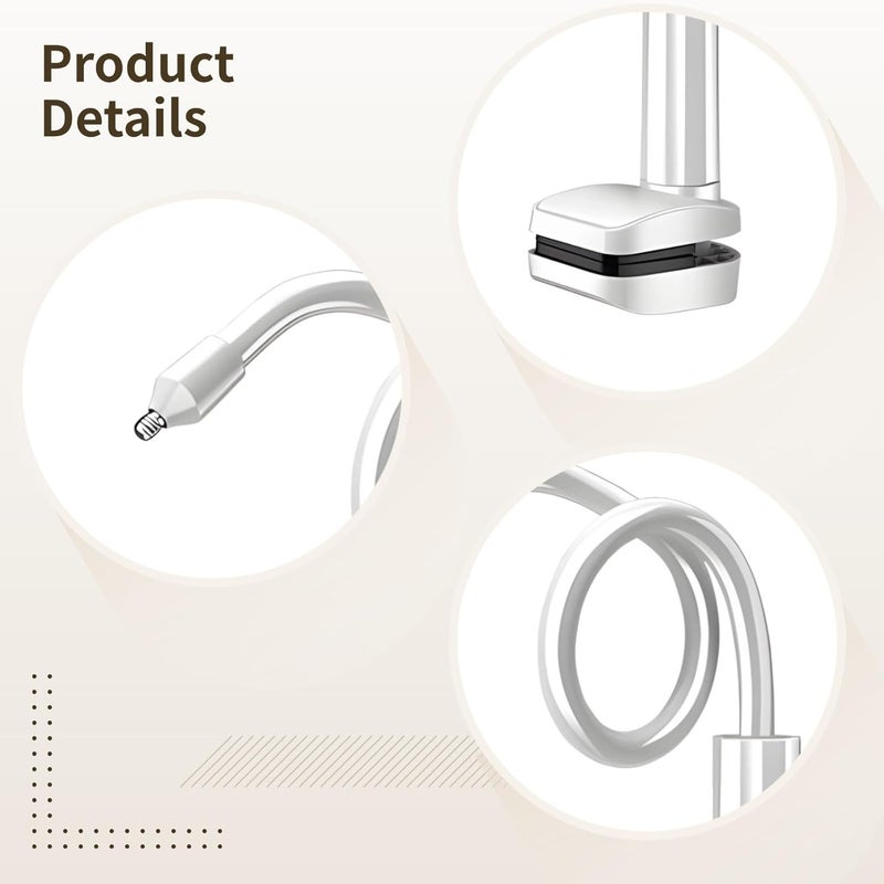 Adjustable Phone and Tablet Holder, Flexible Monitor Mount with Bendable Tube, No Wall Damage, Compatible with - Image 2