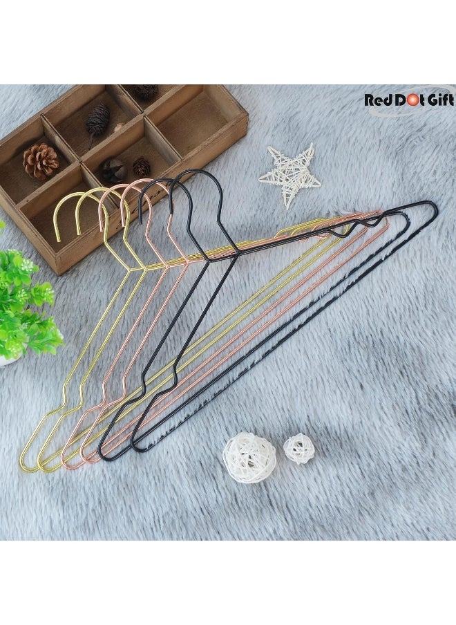 Red Dot Gift Red Dot Gift® 20-Pack Strong Metal Hangers 42cm Clothes Hangers, Coat Hanger, Standard Suit Hangers (Golden, 20)  - Image 3