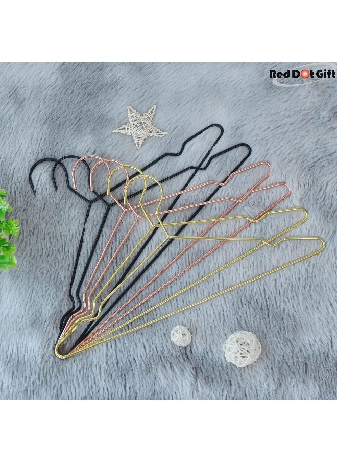 Red Dot Gift Red Dot Gift® 20-Pack Strong Metal Hangers 42cm Clothes Hangers, Coat Hanger, Standard Suit Hangers (Golden, 20)  - Image 4