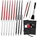HaiFafafaing 20pcs Scratch Art Tools Scratch Art Stylus Sticks Tools for Adults with Bag Scratchs Arts Pen with Clean Brush Scratching Drawing Color Pens Paper Painting Scratchboard Crafts Set - Image 2