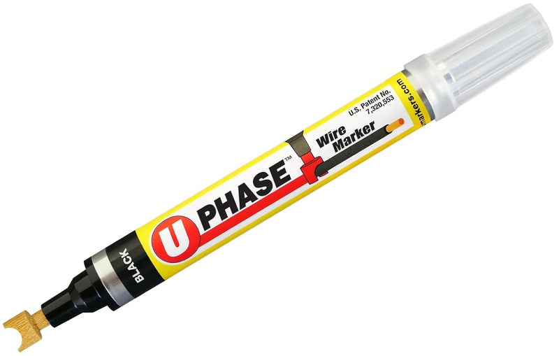 Umark U-Phase® Wire Marker Black (Pack of 4) 10701PPM - Image 1