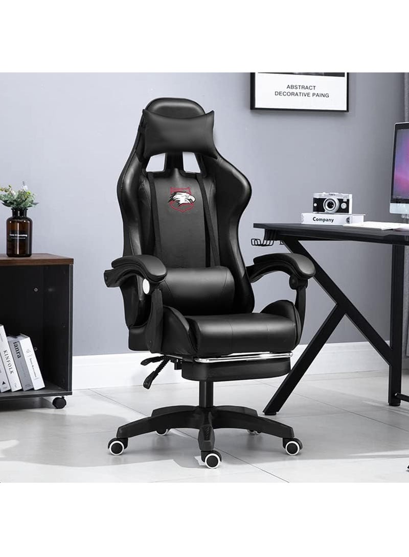 Generic Gaming Chair  High Back Computer Chair with Footrest and Lumbar Support Ergonomic Chair with 360°-Swivel  - Image 1
