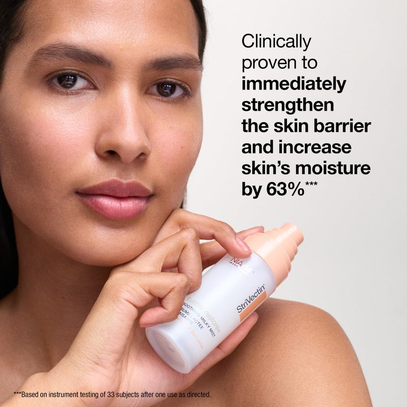 StriVectin Barrier Restore + Soothing Milky Face Mist with Ceramides + Hyaluronic Acid, Hydrating, Skin-Calming, Fragrance-Free, Turmeric, Spray-On Bottle - Image 5