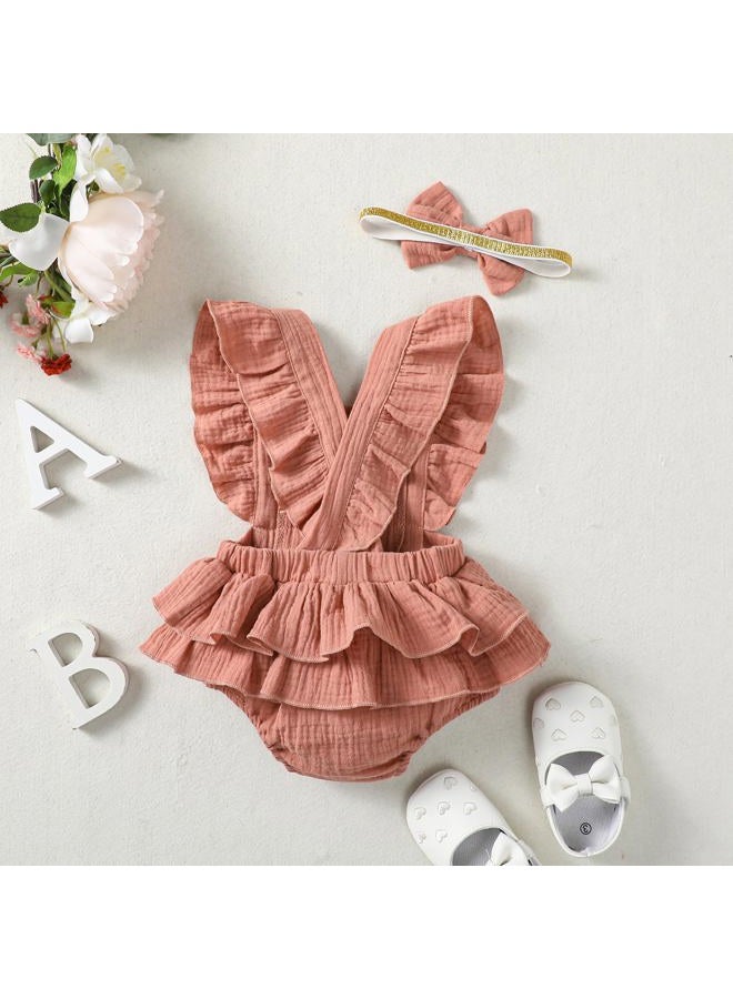 Happidoo Baby Girls Half Birthday Outfit 1/2 Birthday Clothes Romper Half Way to One Birthday Bodysuit (Pink,6-12 Months) - Image 3