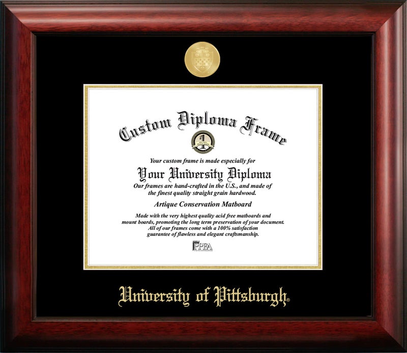 Campus Images University of Pittsburgh Gold Embossed Diploma Frame