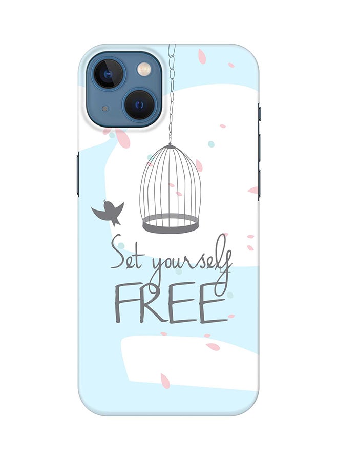 Stylizedd Case for Apple iPhone 14 Plus Case Slim Snap Classic Series Mobile Cover Hard PC Shield Matte Finish Print - Set Yourself Free