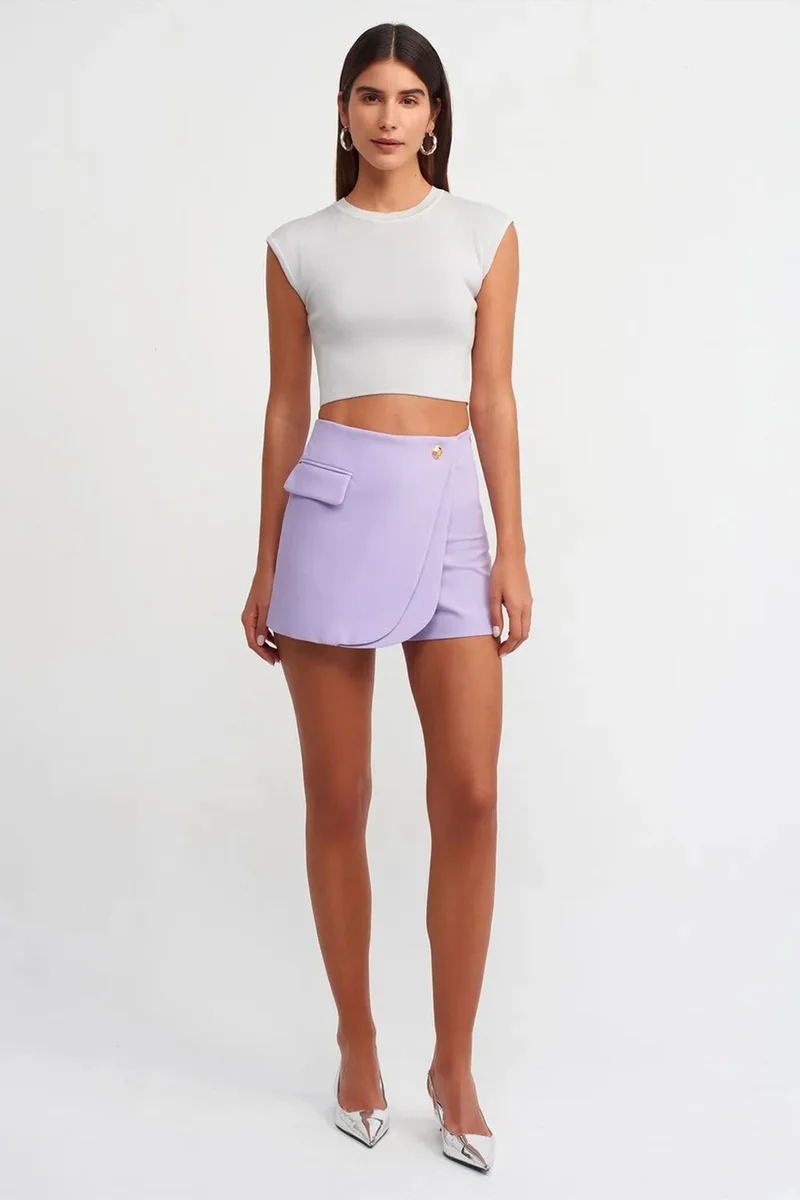 Dilvin White DILVIN Women's Sleeveless Ribbed Crop T-Shirt for Women | Best Price UAE