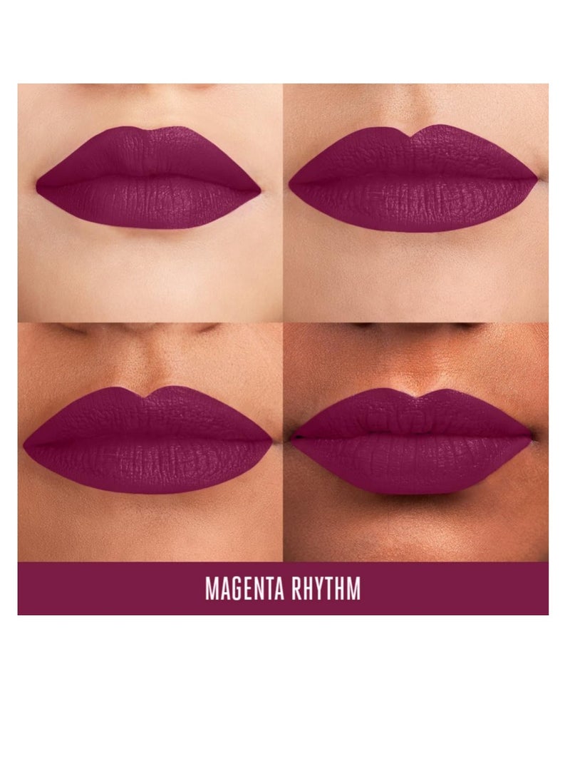 LAKME - Lakmé Absolute Matte Melt Mini Liquid Lip Colour Magenta Rhythm  Velvet Matte Liquid Lipstick  Transfer Proof  Long Lasting Lightweight 2.4 ml - Image 1